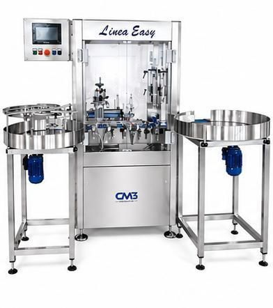 Riempitrice chiuditrice interamente automatica - EASY LINE - CM3 ENGINEERING SRL - per liquidi / monoblocco / rotativa