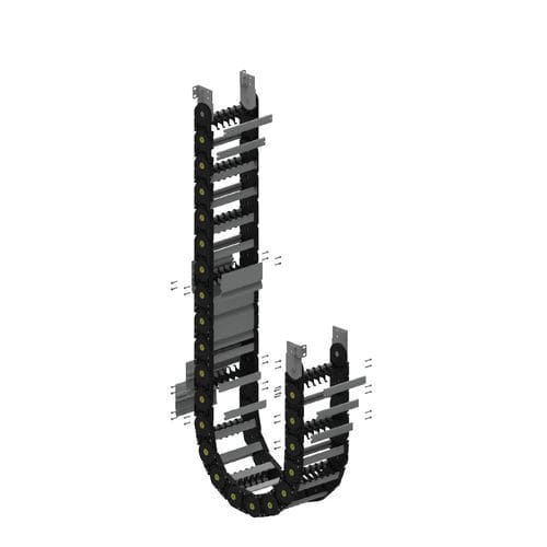 Catena portacavi con traversini apribili a scatto - CK75 B - CKS KABLO TAŞIYICI SIS. SAN. TIC. A.S. - apribile / parzialmente chiusa / in plastica