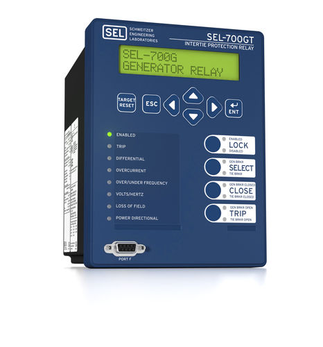 Relè di protezione di sincronizzazione - SEL-700GT - Schweitzer Engineering Laboratories - AC/DC / per generatore / per montaggio su pannello