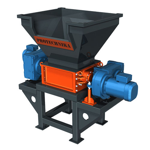 Trituratore a due alberi - S2W series - Protechnika - di pneumatici / in plastica / con cesoia rotativa