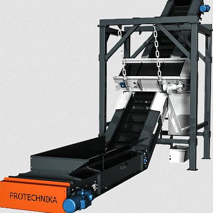 Separatore per rifiuti - Protechnika - per prodotto sfuso / magnetico / per raccolta differenziata