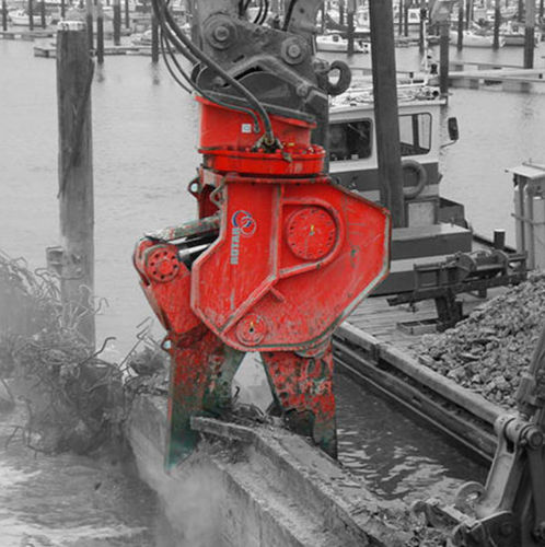 Cesoia da demolizione idraulica - RDC series  - Rotar - combinata / per macchina da cantiere / per edificio