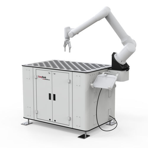 Cella robotizzata per alimentazione macchine - EasyDesk Tray - EasyRobotics - per macchina utensile / per l'industria automobilistica / per pezzi piccoli