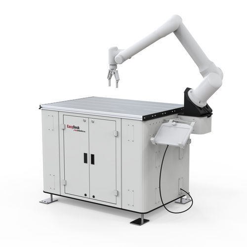 Cella robotizzata di assemblaggio - EasyDesk Alu - EasyRobotics - di finitura / di misura / di trattamento superficiale