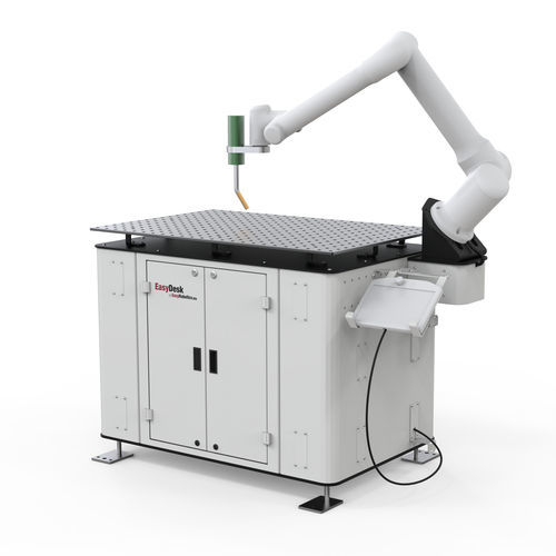 Cella robotizzata di saldatura - EasyDesk Welding - EasyRobotics - per macchina utensile / per l'industria automobilistica / per il settore aeronautico