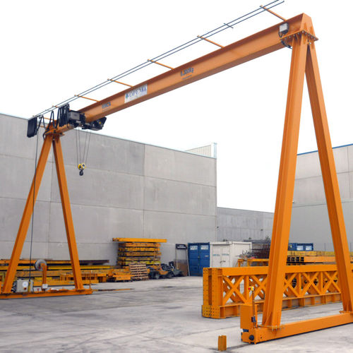 Gru a cavalletto su guida di scorrimento - VINCA EQUIPOS INDUSTRIALES - bitrave / per carichi pesanti / monotrave