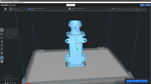 Software per stampa 3D di progettazione - Stratos - bcn3d - di slicing