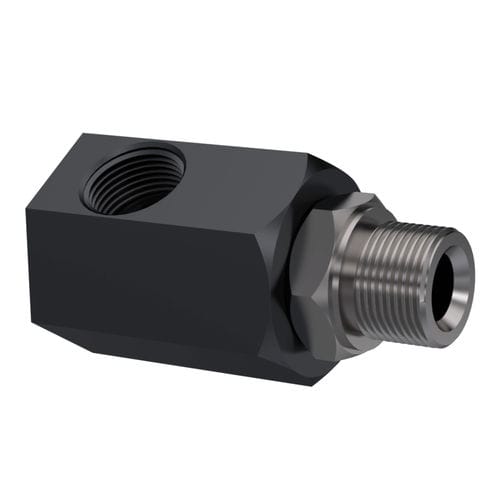 Raccordo idraulico - F090-T1 - ROTOTECH MAKİNA SAN. VE DIŞ TİC. LTD. ŞTİ. - filettato / gomito a 90° / in acciaio al carbonio