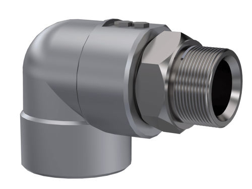 Raccordo idraulico - F090-T2 - ROTOTECH MAKİNA SAN. VE DIŞ TİC. LTD. ŞTİ. - filettato / gomito a 90° / in acciaio al carbonio