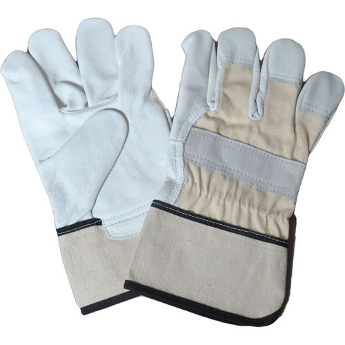 Guanti da lavoro - DELL-2222 - SS DAASTNA EXPORTS LLP - antiabrasione / in cotone / in pelle di mucca