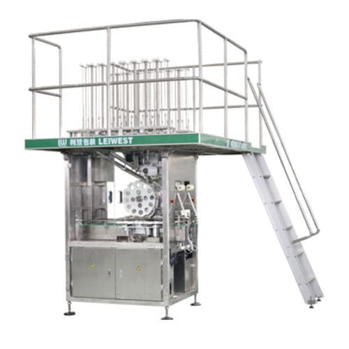 Incapsulatrice rotativa - JGS-1 - GUANGZHOU LEIWEST PAK CO.,LTD. - automatica / per lattine / per tappi