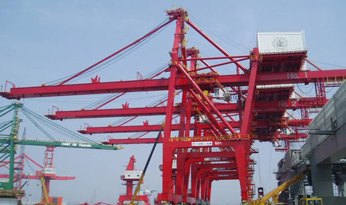 Gru fissa - DALIAN HUARUI HEAVY INDUSTRY GROUP CO.,LTD. - con braccio / per container