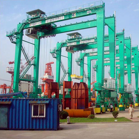 Gru a cavalletto gommata - DALIAN HUARUI HEAVY INDUSTRY GROUP CO.,LTD. - per applicazioni marine / per container