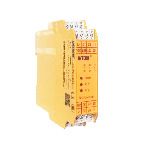 Relè di sicurezza di arresto di emergenza - SR4P2A1B24P - Shandong laien optic-electronic technology co.,ltd. - per barriera fotoelettrica / 1NC / 2NA