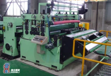Linea di taglio trasversale per metallo - Hengli CNC TechnologyCo., Ltd - di bobina / di lastre / controllata da PLC