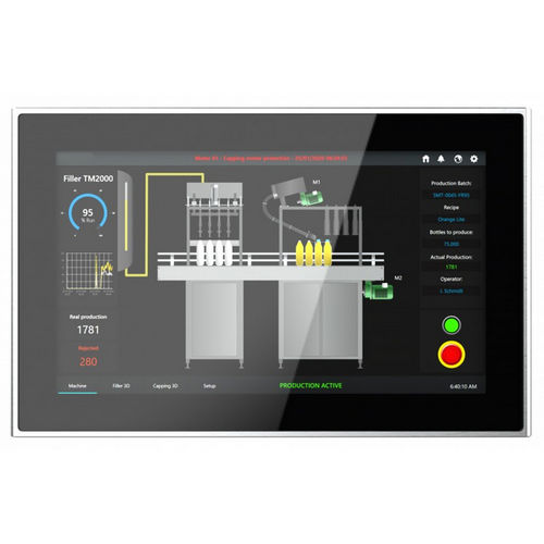 Monitor LCD - IMF-156X - INDATECH - a tecnologia capacitiva proiettata / con touch screen multitouch / con touch screen resistivo a 5 fili