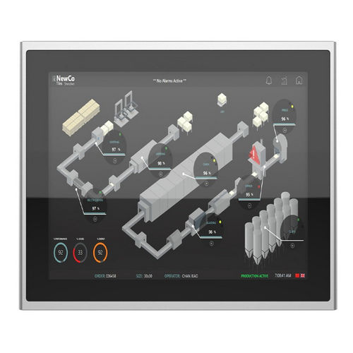 Monitor a tecnologia capacitiva proiettata - IMF-170X - INDATECH - con touch screen multitouch / con touch screen resistivo a 5 fili / industriale
