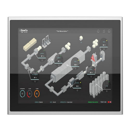 Monitor a tecnologia capacitiva proiettata - IMF-190X - INDATECH - con touch screen multitouch / con touch screen resistivo a 5 fili / con retroilluminazione a LED