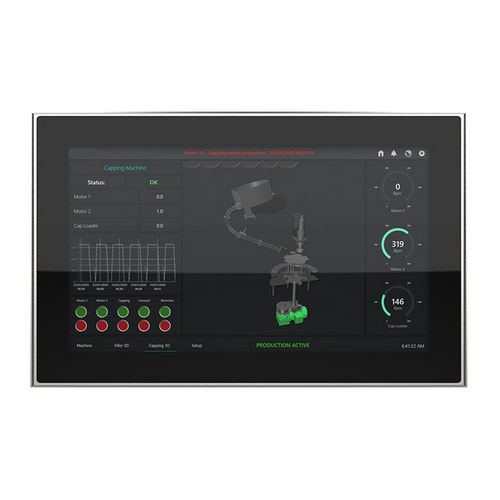 Monitor a tecnologia capacitiva proiettata - IMF-215X - INDATECH - con touch screen multitouch / con retroilluminazione a LED / industriale
