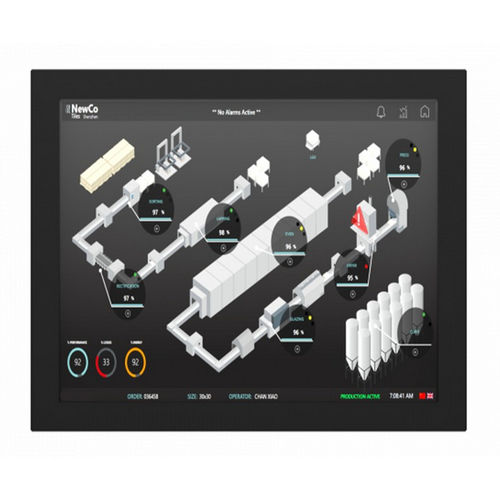 Monitor con touch screen resistivo a 5 fili - IMC-150X - INDATECH - con retroilluminazione a LED / industriale / 15"