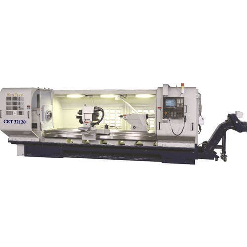 Tornio CNC - CET series - SUN FIRM MACHINERY IND. CO., LTD. - orizzontale / 2 assi / a base piana