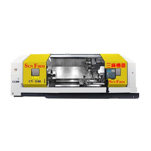 Tornio CNC - CV series - SUN FIRM MACHINERY IND. CO., LTD. - orizzontale / 2 assi / con bancale inclinato