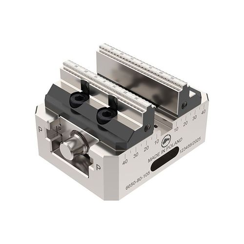 Morsa per macchina utensile - 6650-125-310 - Bison S.A. - per macchina utensile a 5 assi / per fresa / 5 assi