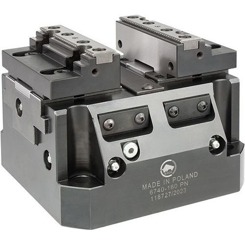 Morsa per macchina utensile - 6740-160 PN - Bison S.A. - pneumatica / di precisione / autocentrante