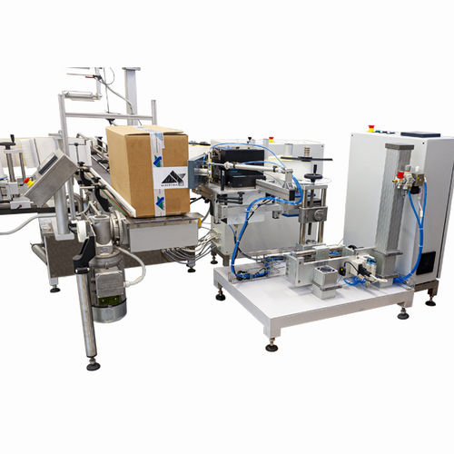 Stampante-applicatore di etichette per applicazione laterale - Albertina Machinery spol. s.r.o. - per cartoni