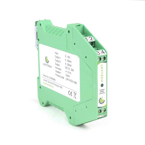 Convertitore di segnale analogico - LSP-CS series - Levtech Service  Production SRL - isolatore / splitter / su guida DIN