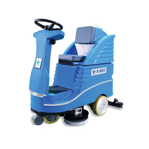Spazzatrice-lavasciuga combinata per pavimenti uomo a bordo - B series - CLEANVAC - elettrica / da interno / con una spazzola