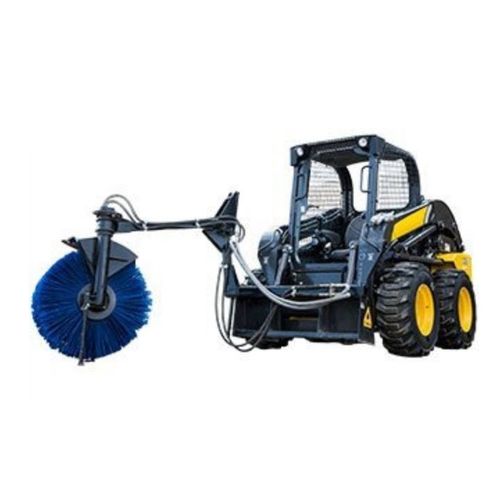 Spazzatrice uomo a bordo - DX-BN-HY-8x10x36-SS-USS - DYMAX INC - per minipala / con motore idraulico / strada-rotaia