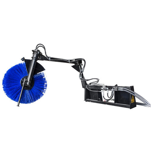 Spazzatrice uomo a bordo - DX-BN-HY-8x10x36-SS-USS - DYMAX INC - per minipala / con motore idraulico / da esterno