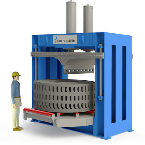 Macchina da taglio a lama - OTR - KATANA MAKINA ENERJI SANAYI TICARET LIMITED STI. - per gomma / per pneumatici / controllata da PLC