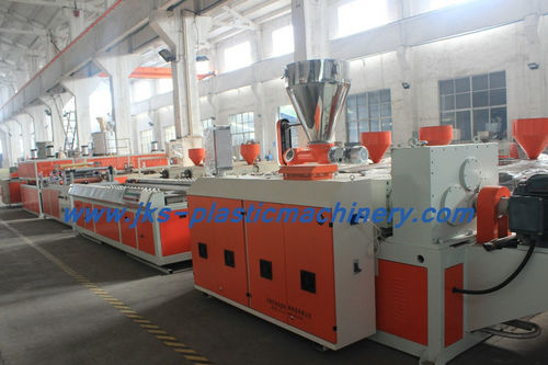 Linea di estrusione doppia vite - SJSZ 65/132 - Wuxi JKS Machinery Manufacturing Co.,Ltd - per pannelli / per profilati / per moderno per pannello muro