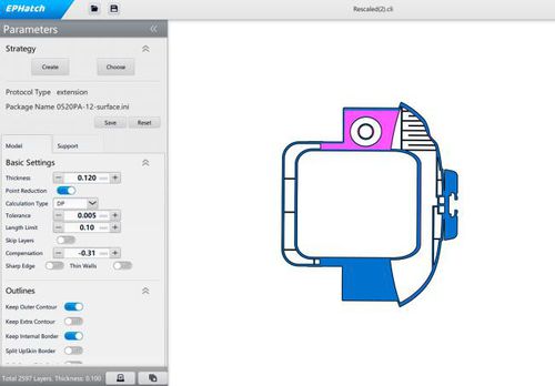 Software per stampa 3D di comando di processo - Eplus3D