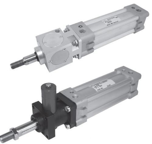 Cilindro pneumatico - AMH - Jufan Industrial Co., Ltd. - a tiranti / con bloccaggio del pistone