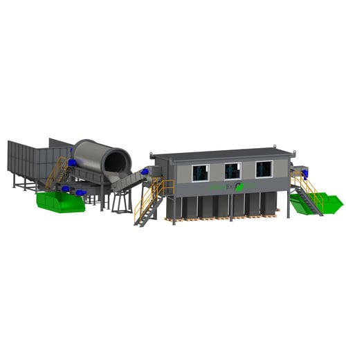 Sistema di smistamento magnetico - Greenex Eco - automatizzato / per rifiuti / continuo
