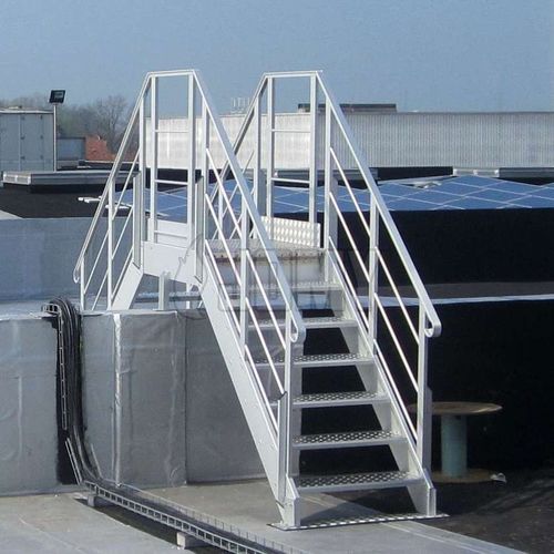 Scala a ponte in alluminio - JOMY SA - doppia / semplice / con parapetto di sicurezza