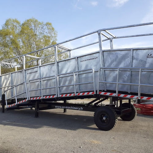 Rampa per rimorchio - TOP AGRI - AZ RAMP - da pavimento / mobile / galvanizzata