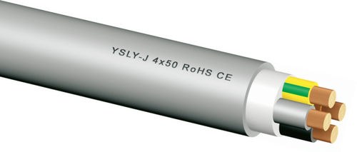 Cavo elettrico di alimentazione - BayMotion® YSLY-J Flex - Bayerische Kabelwerke - isolato / resistente all'olio / cordato a trefoli