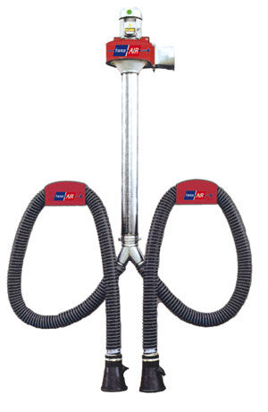 Sistema di aspirazione per gas di scarico per automobile - 350 - 1 400 m³/h | GAZPAR M - FRANCE AIR - per officina / per garage / da parete