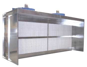 Cabina di verniciatura aperta - LAZUR MAXI  - FRANCE AIR - per pezzi di ricambio / a filtro