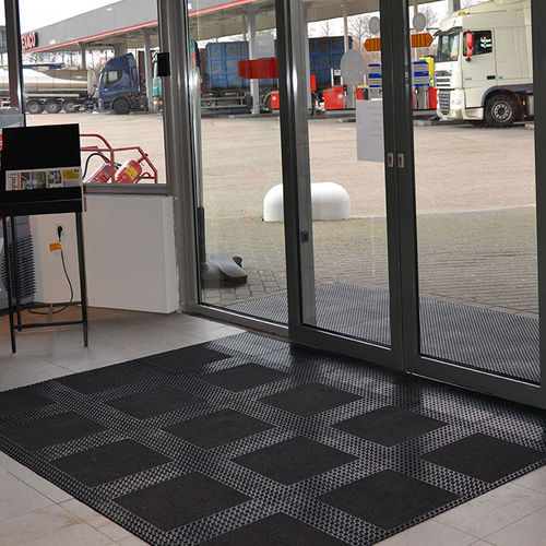 Tappeto antisporco - Master Flex™ D12 592 - Justrite Safety Group - modulare / in gomma / per zona di intenso passaggio