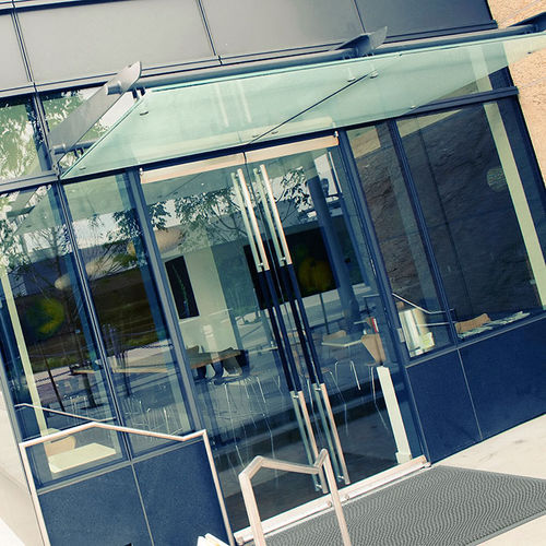 Tappeto da ingresso - Gripwalker Edge™ 539B - Justrite Safety Group - in silicone / blu / resistente all'olio