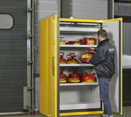 Armadio di sicurezza - JCB2260 series - Justrite Safety Group - con piedi / a porte battenti / a ripiani