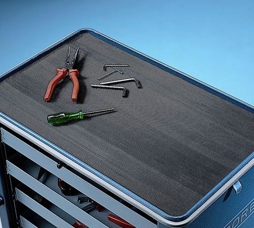 Tappeto antiscivolo - 750RS Rib ‘n’ Roll™ - Justrite Safety Group - a scanalature sottili / in gomma / da interno