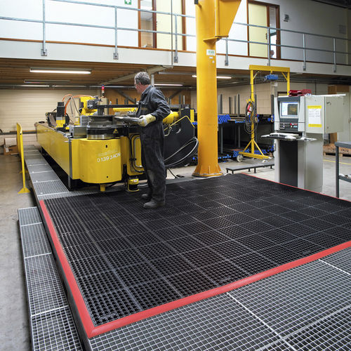 Tappeto antifatica - Safety Stance™ 549 - Justrite Safety Group - a grigliati / in gomma nitrile / per spazi umidi