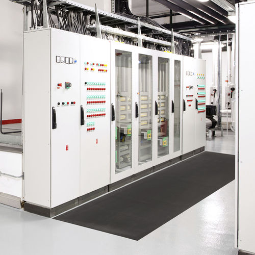 Tappeto in isolante elettrico - Switchboard Matting™ Class 2 830 - Justrite Safety Group - striato / in gomma