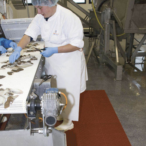 Tappeto antiscivolo - Multi-Mat II® T23 - Justrite Safety Group - a bolle / in gomma / per l'industria agroalimentare